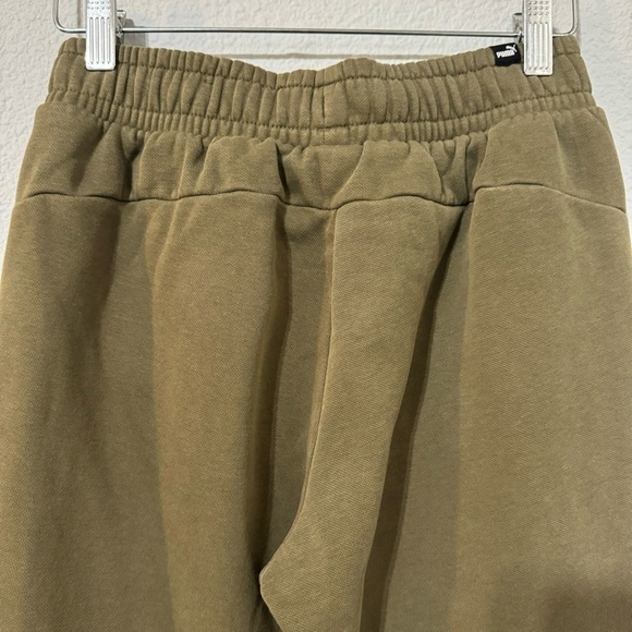 PUMA Green Big Boy Athletic Embroidery Logo Two Front Pockets Pants Joggers Sz S - Picture 10 of 12